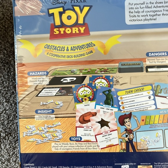 Disney Pixar Toy Story Obstacles & Adventures Cooperative Deck Building Game New - Picture 3 of 5